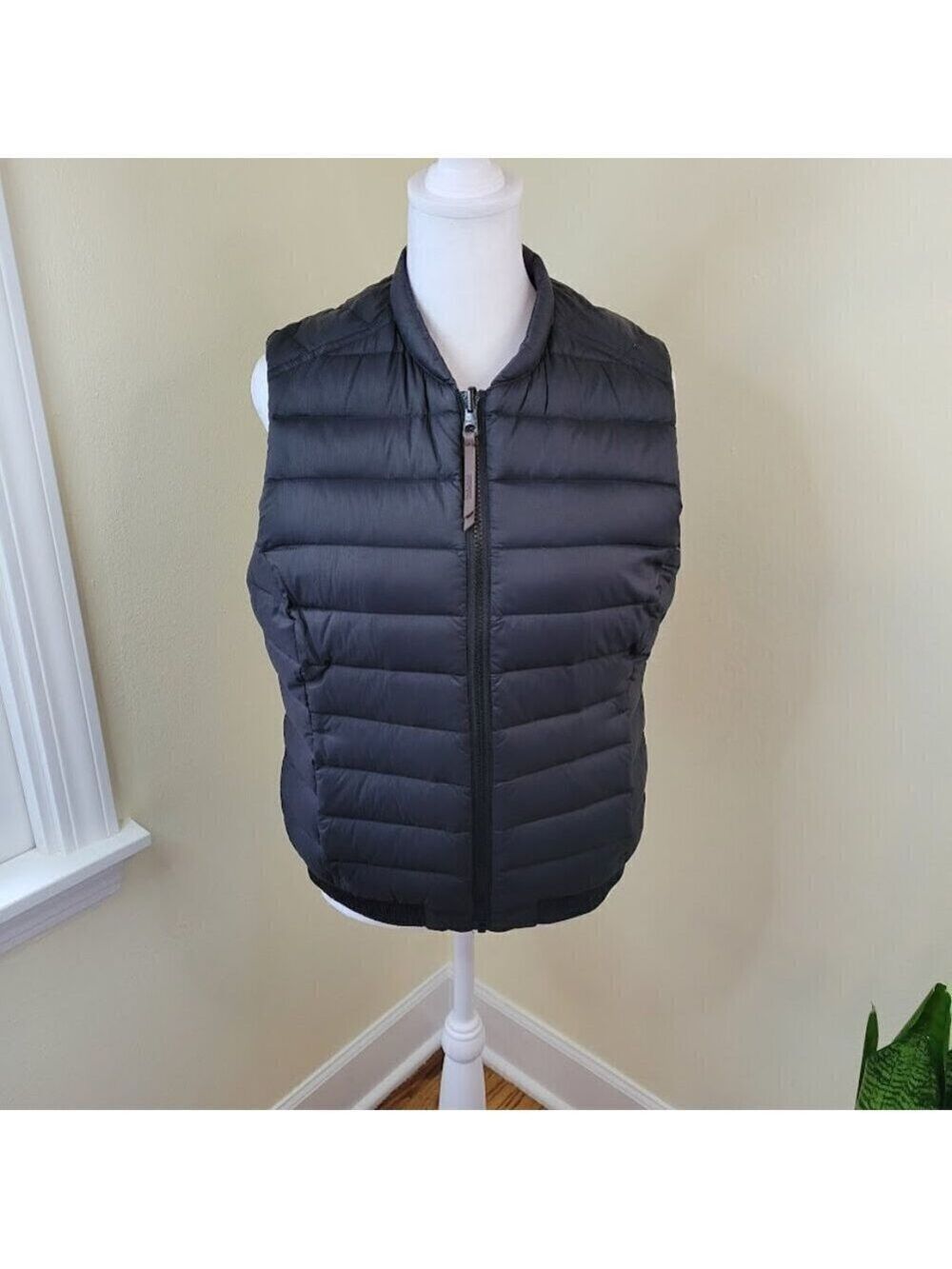 Timberland Reversible Down Quilted Puffer Vest Black/Purple Women's Size S